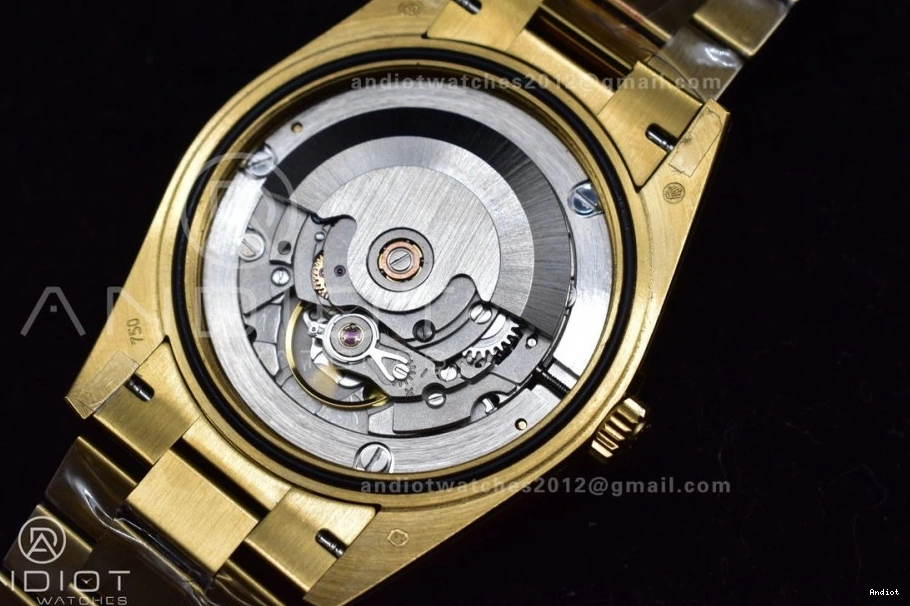 President Weight 904L V Stick YG Steel 731 YG 40 ZipUp Markers DayDate JDF on Gain Bracelet Dial A2836 0711